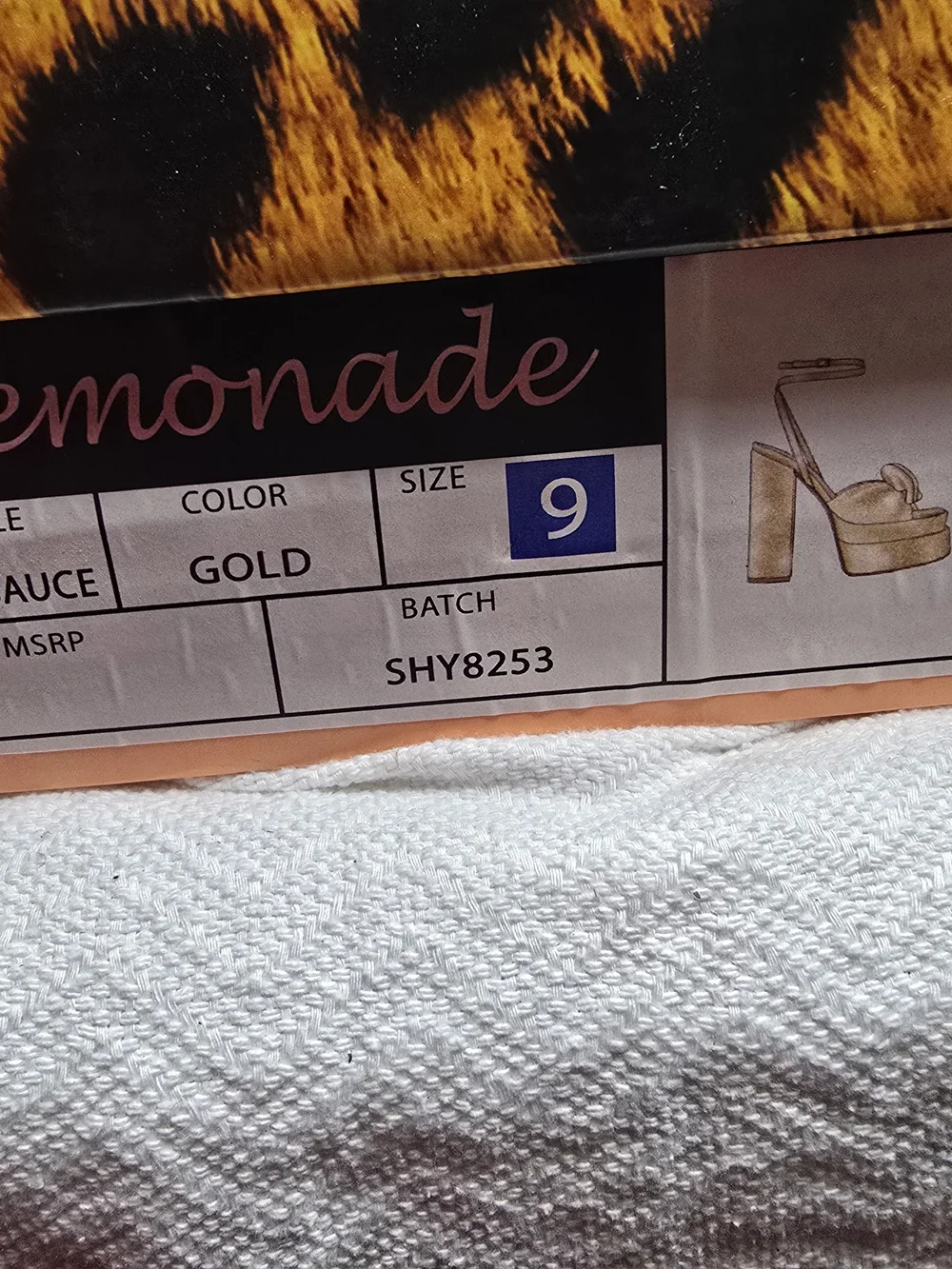 Lemonade Hot Sauce Gold Platform Bow Heels – Women's Size 9
